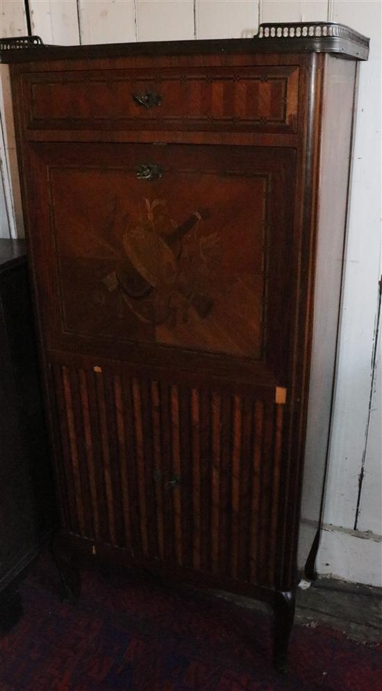 Marquetry escretoire